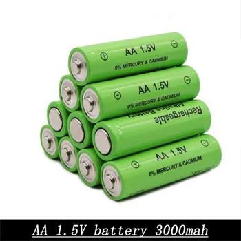 1-20PCS AA 3000MAH 1,5 v premium batérie 1,5 v batérie nabíjateľné Ni-MH Dobíjacie Batérie 2A Baterias pre Fotoaparát Blesk