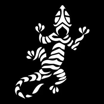 12.4*15.5 CM Gecko Lizard Módny Dizajn Auta Nálepku Zaujímavé Auto Styling Obtlačky Čierna/Strieborná S1-2774