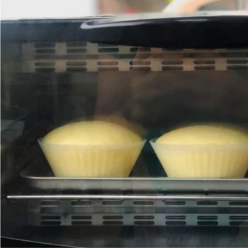 12 Pc Silikónové 7 Cm Kola Muffin Pohár Jelly Rúra Mikrovlnná Tvorivé Jasné, Malé Tortu Pohár Formy Kuchyňa Pečenie Koláča Nástroje