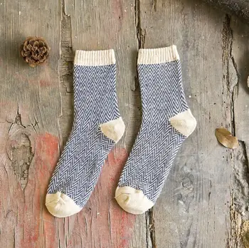 16 Farieb Muži Ženy Vintage Prekladané Totem Zimné Ponožky Teenager Merino Vlnené Ponožky Králik Vlna Hrúbkou Tepelnej Ponožky Umenia Pre Mužov