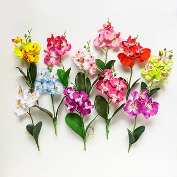 1Pc Vysokej Kvality Mini Umelé Motýľ Orchidea, Kvet Usporiadanie Darčeky, Vázy Záhrada HOBBY Strany Stôl Dekoratívne Lacné