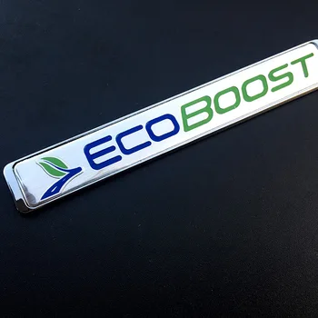 1pcs 3D Nálepka Ecoboost Znak, Odznak Odtlačkový Príslušenstvo Auto Styling pre Ford Fiesta Escort, Mondeo Býk Ecosport Kuga Okraj