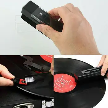 1pcs Anti-statické Velvet Čistiaca Kefa Na Vinylových platní Nástroje Pre Cd Phonograph Gramofónu Hráč Čistič Prachu Accessori X7 Z9i2