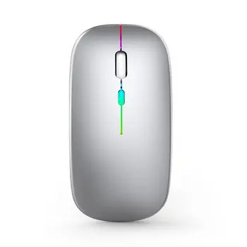 2.4 G Wireless Mouse RGB Bluetooth-Prispôsobenie Tichý Notebook Hernej Myši Hráč Počítač LED Podsvietený Myší Dobíjacia Myš