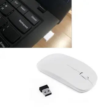 2.4 Ghz Wireless Bluetooth-kompatibilné 2 V 1 Cordless Mouse 1600 DPI Ultra-tenký Ergonomický Prenosné Optické Myši Počítača PC