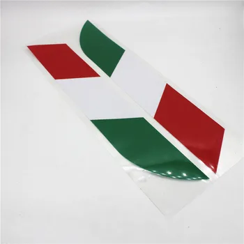 2 ks Taliansku Farba Auto Národnej Vlajky Samolepky PVC Zadné Odtlačkový Styling Pre Ferrari Abarth Lamborghini Maserati Alfa Romeo Pagani