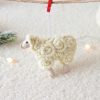 2020 Vianočný Stromček ovce Prívesok Visí Doma Ornament Bábika Vianoce, Vianočné Dekorácie, Domáce Nový Rok Darček hračky #40