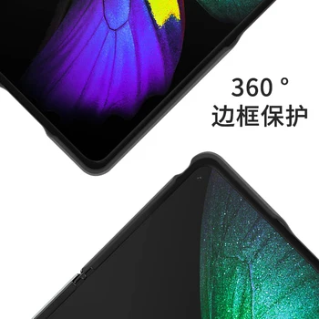 2021 pravej Kože flip Telefón puzdro pre Samsung Galaxy Z Fold2 5G Plný Chránič Kryt pre Samsung Fold3 Zložiť 3 Veci Capa