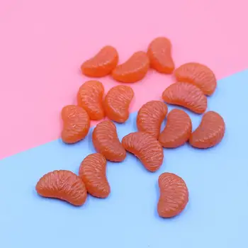 30pcs Simulácia Orange lístkov PVC Orange Kusov Orange Mäso Hobby Ručné Smotany Koláč, zmrzlina, Ovocie Príslušenstvo