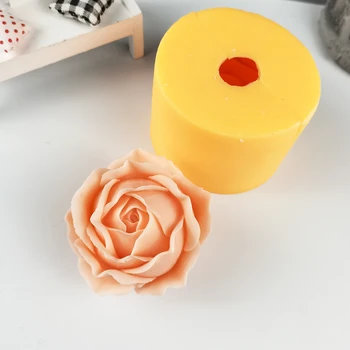 3D Kvitnú Ruže Kvet Tvar Silikónové Formy Torte Čokoláda Sviečka Mydlo Plesne DIY Aromatherarpy Domácnosť, Dekorácie, Remeselné Nástroje