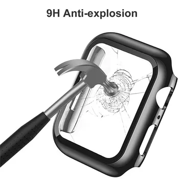 3D Tvrdeného Skla Screen Protector Pre Apple Hodinky Série 6 5 4 3 2 1 Se 9H Shockproof Ochranná Fólia Pre Iwatch 38 40 42 44 mm