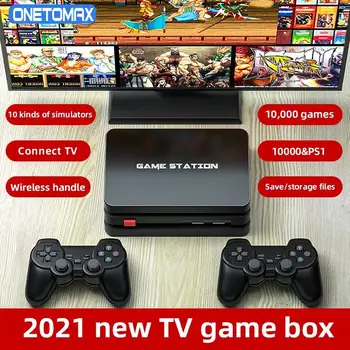 4K TV Herné Konzoly M8 Plus 10000+Hry Video herná Konzola S Dvoma Bezdrôtový ovládač PS1 GBA Gamepad 64GB Hry Stick Box