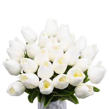 5/10Pcs 3,5 cm Umelé Tulipány Skutočný Dotyk PU Umelé Kvety Kvetinové Kytice Pre Domáce Dekoratívne Kvetinové Svadobné Dekorácie