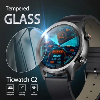 5 ks 9H Premium Tvrdeného Skla Pre Ticwatch C2 Smartwatch Screen Protector Film Príslušenstvo pre Tic sledovať C2
