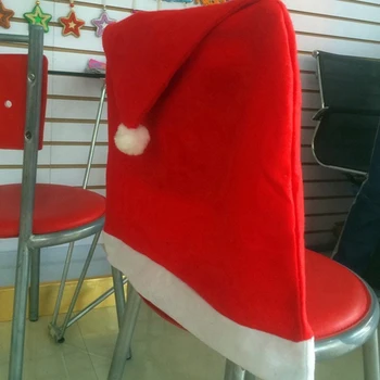6 Ks/Set Vianočných Santa Claus Klobúk Poťahy Domácej Strany Jedálenský Stôl Dekorácie Vianočné Darčeky