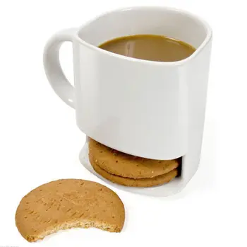 8 oz Cookies Mlieko, Káva Hrnček Keramický Hrnček Dunk Pohár s Cukrárske Vrecko, Držiak