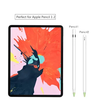 8pcs Stlmiť Nib puzdro pre Apple Ceruzka 1 2st dotykovej obrazovky, Pera, Vymeniteľné Pero Prípade Nib Ochranný Kryt Kože pre Apple Ceruzka
