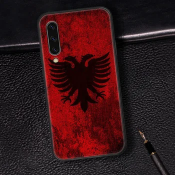 Albánska republika Vlajka Telefón Prípade Kryt Pre Samsung Galaxy A7 8 10 20 20e 21 30 30-tych rokov 31 41 50 50-TYCH 51 70 71 91 black Shell