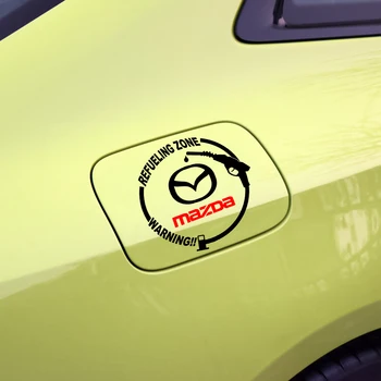 Auto Logo Palivovej Nádrže Spp Nálepky Populárne Nepremokavé Odznak Obtlačky Vonkajšie Príslušenstvo Pre Mazda Axela 2 3 MS 6 CX30 CX3 CX5 Demio