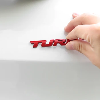 Auto-styling Auto Dvere Odtlačkový 3D Kovov TURBO Znak Pre Ford Focus 2 3 ST RS Fiesta Mondeo Tela Vzadu zadné dvere Odznak Auto Nálepky
