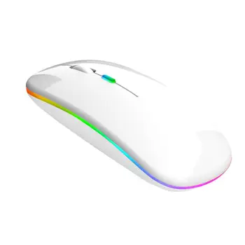 Bezdrôtová Myš 1600 DPI Nabíjateľná Tichý Ergonomická Myš 2,4 GHz Bluetooth 5.1 Dual-mode Myš Pre Macbook Notebook Hráč Hier