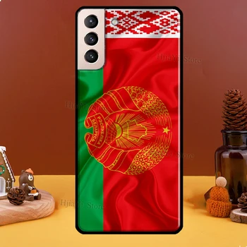 Bielorusko Vlajka erbom obal Pre Samsung Galaxy S21 Ultra S20 FE S8 S9 S10 Poznámka 10 Plus Poznámka 20 Ultra Zadný Kryt