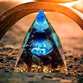 Crystal Energie Pyramídy Socha Formy Zhromažďovanie Bohatstva, Prosperity Meditácie, Liečenie Gem Šťastie Ornament Dodávky