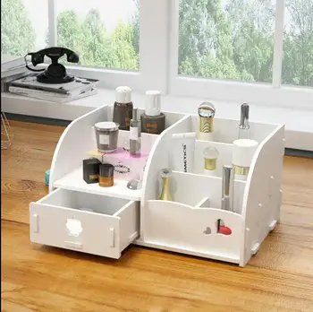 Desktop Kozmetika Úložný Box Malé Mini Toaletný Stolík Jednoduchý, Starostlivosť O Pleť, Skladovanie Dokončovacie Box Regály Domov
