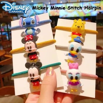 Disney Mickey Minnie Steh Vlásenky Krúžok Žien Gumička Elastický Pásik Hlavy Pokrývku Hlavy Dievčatá Vlasy Príslušenstvo Ozdoby