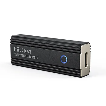 FiiO KA3 Typ-C, USB DAC AMP Dekódovanie Audio DSD512 Slúchadlový Zosilňovač 3,5 mm 4.4 mm Výstup pre Android, iOS, Mac Windows10