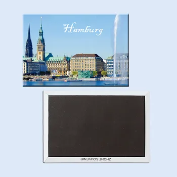 Hamburg Magnety na Chladničku 21703 turistickou destináciou Suveníry