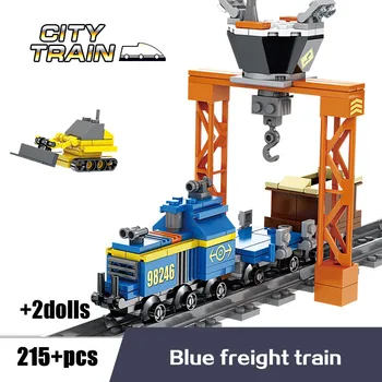 High-Tech Klasické Mesto Vlak Železničnej vysokorýchlostné Trate Stavebné Bloky DIY Modelu Vzdelávacích Tehly Hračky Pre Deti, Chlapci Dary