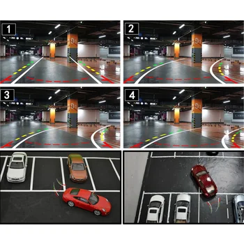 Inteligentné Dynamické Dráhe Stopy Široký Uhol CCD Univerzálne Nočné Videnie Nepremokavé Auto Zadná Parkovacia Kamera Auto