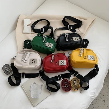 Jednofarebné Originálne Kožené Tašky cez Rameno Pre Ženy, Luxusné Dámske Kabelky Crossbody Taška dámske Kabelky 2021 Módne Tašky
