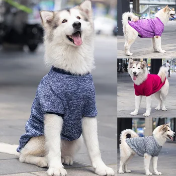 Jeseň A V Zime Teplý Psa Sveter Oblečenie Veľké Psy Pet Mikina Francúzsky Buldog Pulóver Psie Oblečenie