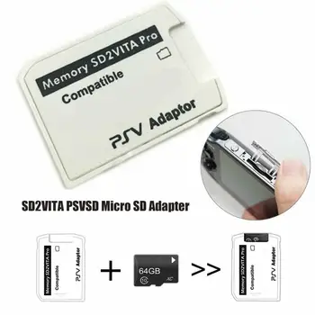 NOVÉ SD2Vita 5.0 Adaptéra Pamäťovej Karty PS Vita PSVSD Micro SD Adaptér pre Rýchlu Loď Hry a Príslušenstvo Pamäťové Karty
