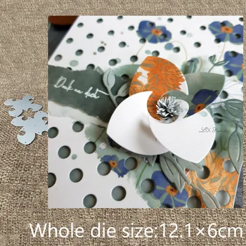 Nový Dizajn Plavidlá Kovové šablóny formy Rezanie Zomrie 3D násobne kvety dekorácie album die kusy Album Papier Karty Plavidlá, Razba