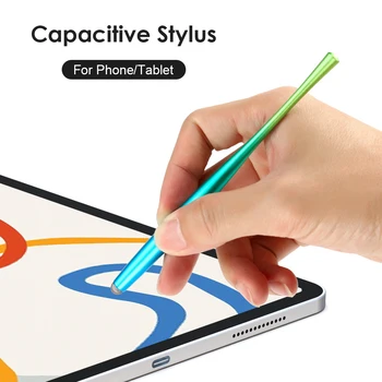 Nový Prechod Pero, Ceruzka, Dotykový Zariadenia Štíhly Pás Stylus Displej dotykové Pero pre Tablet Telefón s Vlákniny Tip