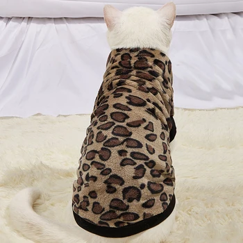 Oblečenie Pre Psy, Mačky, Pet Leopard Bunda Zimné Kombinézy Oblečenie Malé Psy Kostým Dodávky Výrobkov York Psa Francúzsky Buldog Kabát