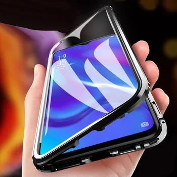 Obojstranný Magnetický Telefón puzdro Pre Samsung Galaxy Note10 Lite Note10 Plus Poznámka 10 Plný Kryt Telefónu Predný a Zadný Sklenený Kryt