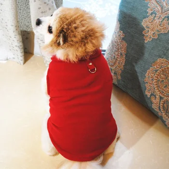 Pet Psov Jeseň Zima Pribrala Vesta Kabát Malé Stredné Psy Teplé Kostým S Trakciu Krúžok Psa Denné Oblečenie