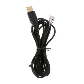 Pozlátené Odolné Nylonové Pletené Line Myš USB Kábel, Náhradný Drôt pre razer Naga Myši QXNF