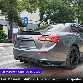 Pre Maserati Ghibli uhlíkových vlákien spojler-2021 Maserati upravené chvost uhlíkových vlákien Black Warrior upravené spojler