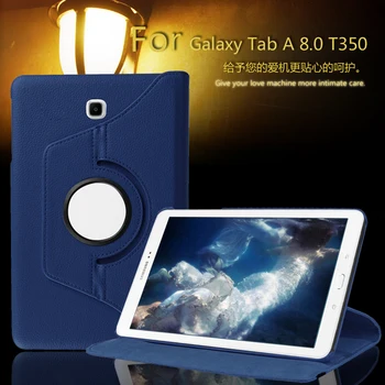 Pre Samsung Galaxy Tab 8.0 T350 T351 T355 Prípade, 360 Otočná PU Kožené puzdro Pre Samsung P350 P355 8 palcový Tablet