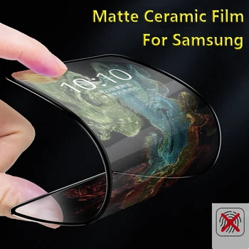 Pre Samsung M51 M01 M02 M31S S10lite Note20 5G F62 F12 F02S M62 M12 Plný Lepidlo, Matné Keramické Mäkké Matné Screen Protector Film