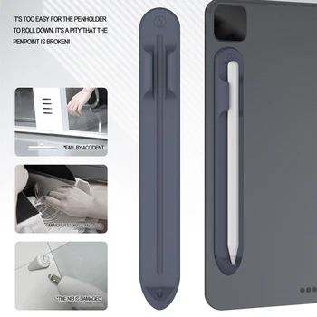 Prenosné Pero Prípade Držiteľ Mäkké Silikónové Kondenzátor Pero Magnetický úchyt Chrániť Kryt pre iPad 10 Apple Ceruzka 1 2 Otvor na dotykové Pero