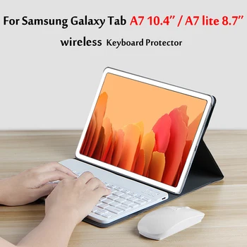 Puzdro Pre Samsung Galaxy Tab A7 10.4 klávesnice prípade SM-T500 SM-T505 Tablet Kryt Pre Kartu A7 Lite 8.7 T220 T225 bezdrôtová klávesnica