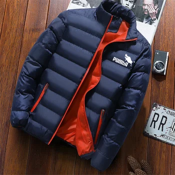Pánske 2021 zime teplé top outdoor bunda módnej značky oblečenie, dlhé rukávy pribrala športové bundy zimné bežné bunda