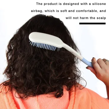Rázvorom Hairbrush Anti-slip Pohodlie Dlho Manipulovať Špirála pre Staršie Ručne zdravotne postihnutých Ľudí