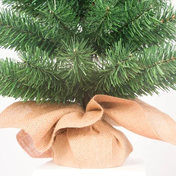 Smrek 45 CM Umelý Vianočný Stromček Husle Leaf figovník PVC PE Bonsai Stromy Domáce Dekorácie Strany